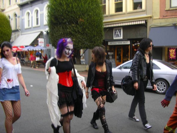 zombie walk, I'm on the far left