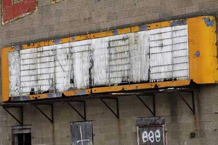 "Halloween" "Clash of the Titans" and a whole host of titles adorned that marquis.