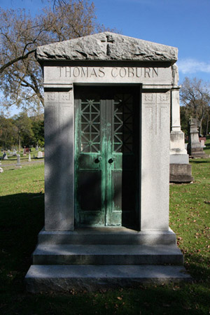 No matter how sentimental I may feel about the Sag, nothing is more spooky or creep then a crypt IMHo. I know of no stories surrounding this or any other crypt in this cemetery, but as I shot this photo, I couldn't help but to feel a sense of forboding about it.